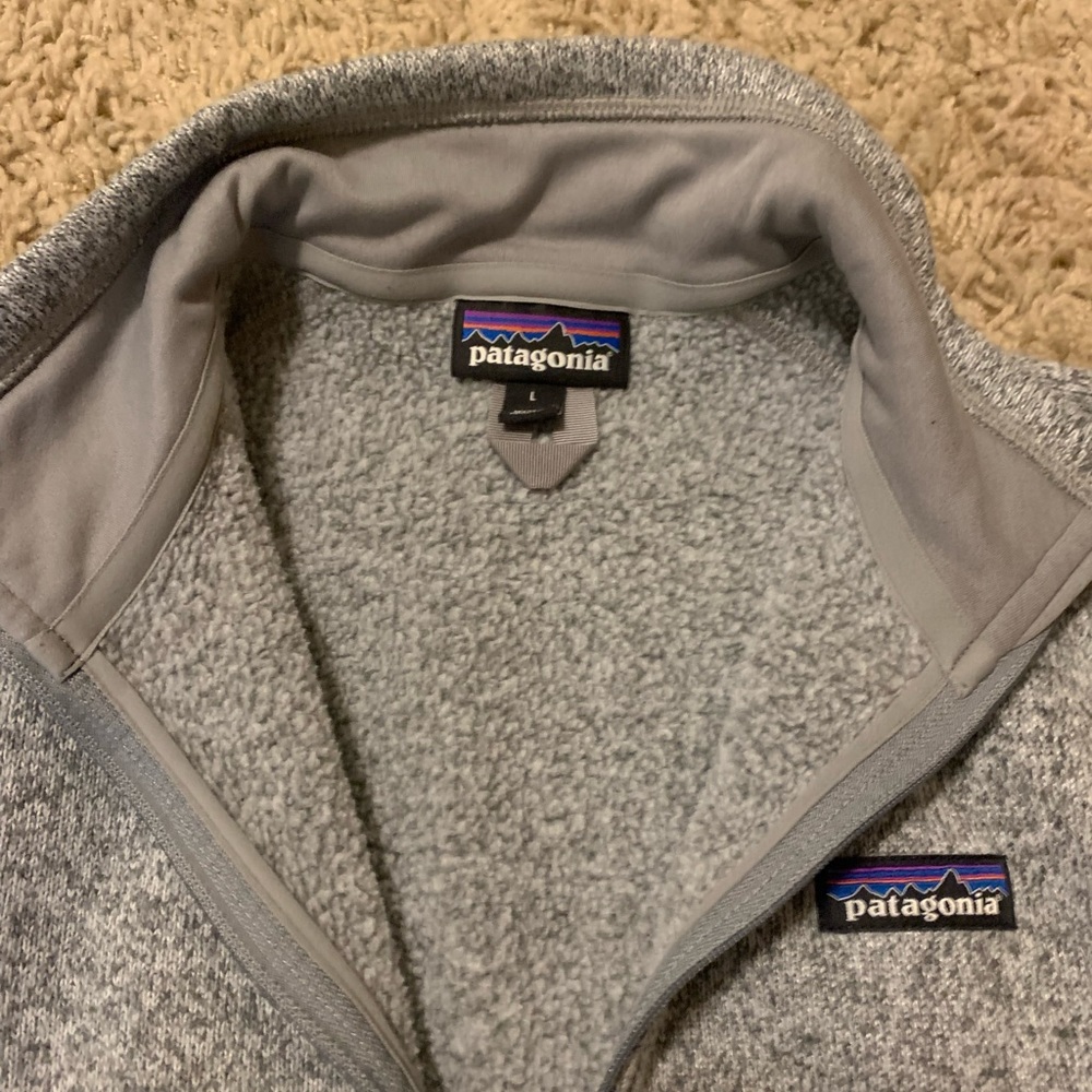 PATAGONIA GREY QUARTER ZIP UP -  Size L